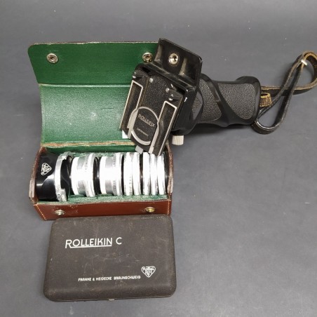 Lotto di accessori per macchina fotografica Rollei comprese lenti, ricambi