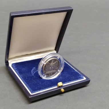 Moneta da 5 Lire Vittorio Emanuele III Re d'Italia 1927 in cofanetto Bolaffi