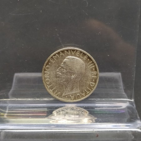Moneta da 5 Lire Vittorio Emanuele III Re d'Italia 1927 in cofanetto Bolaffi