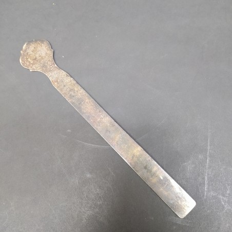 Righello in argento Ricci Argentieri in Alessandria, lunghezza 20 cm, patina