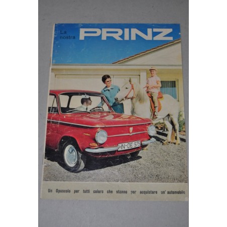PROSPEKT DEPLIANT BROCHURE PRINZ OPUSCOLO A COLORI 8 PAGINE STRAPPO IN COPERTINA