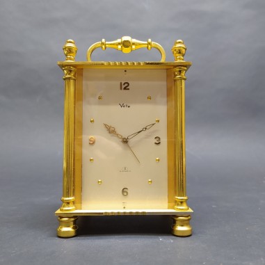 Orologio meccanico Vetta 15 jewels da tavolo, meccanismo 8 giorni, inusato