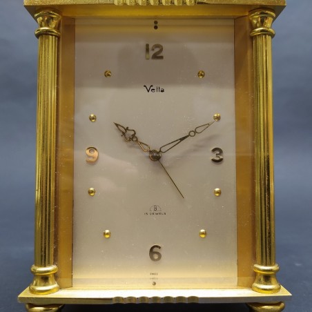 Orologio meccanico Vetta 15 jewels da tavolo, meccanismo 8 giorni, inusato