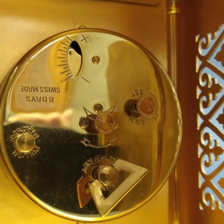 Orologio meccanico Vetta 15 jewels da tavolo, meccanismo 8 giorni, inusato