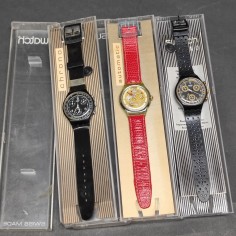 Lotto di 3 orologi Swatch due chrono uno automatico tutti usati 2