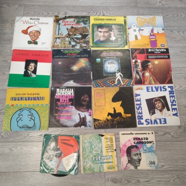 Lotio di 15 dischi vinile vario genere rock anni 70/80 mediocri