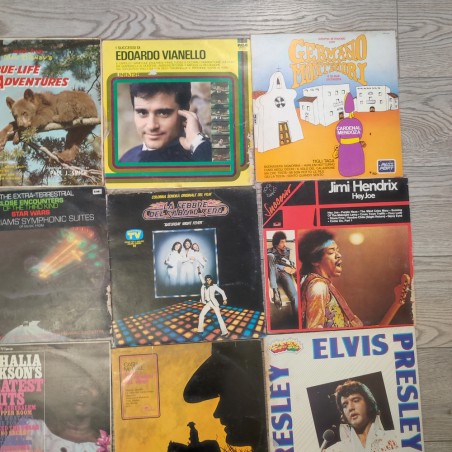 Lotio di 15 dischi vinile vario genere rock anni 70/80 mediocri