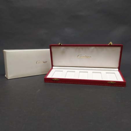 Cofanetto porta accendini Cartier con 5 alloggiamenti. Ottime condizioni