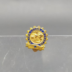 Spillino per giacca Vespa Club d'Italia smaltato 15 mm, metallo scurito