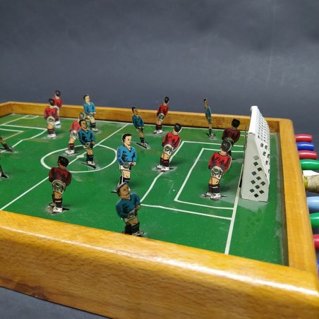 Gioco Calcio Lilliput in latta degli anni '50 con scatola scritta internamente