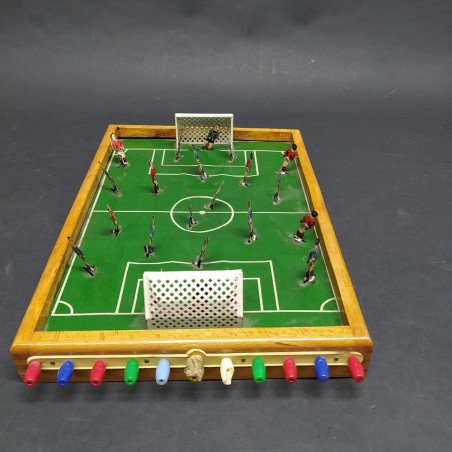 Gioco Calcio Lilliput in latta degli anni '50 con scatola scritta internamente