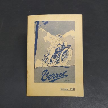 Catalogo di motociclette Terrot 1931 in francese in buone condizioni, ingiallito