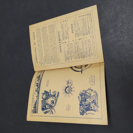 Catalogo di motociclette Terrot 1931 in francese in buone condizioni, ingiallito