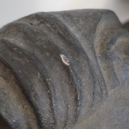 Busto di Palmiro Togliatti in bronzo alto 21 cm con fori per il fissaggio