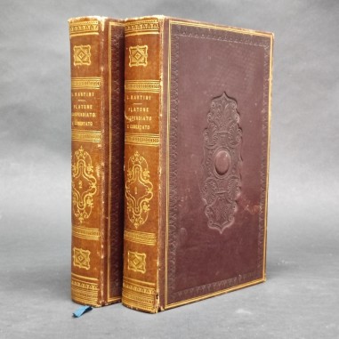 Coppia volumi Platone: Compendiato e comentato da Lorenzo Martini. 1844