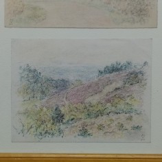 2 dipinti dell'artista Mario Vellani Marchi 18x12,5 cm incorniciati insieme 2