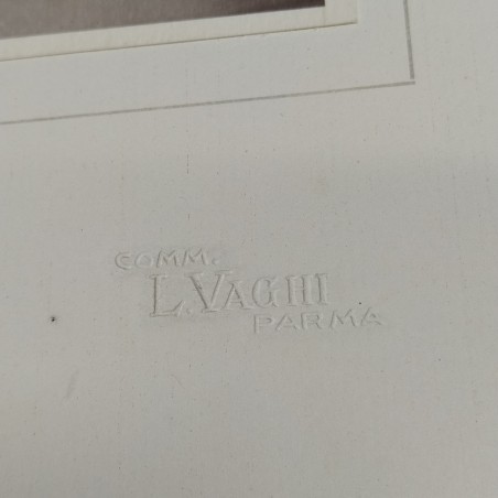 Foto ritratto di donna non identificata, studio fotografico L. Vaghi Parma