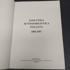 Pubblicazione Industria automobilistica italiana 1966-1967, Anfia. Macchie 2