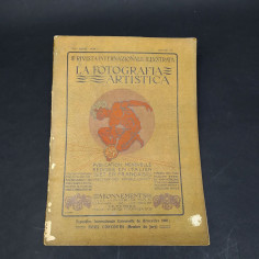 Rivista La fotografia artistica num. 1, 1911 in francese e italiano. Sbucciature