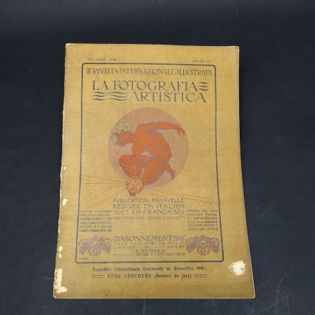 Rivista La fotografia artistica num. 1, 1911 in francese e italiano. Sbucciature