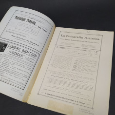 Rivista La fotografia artistica num. 1, 1911 in francese e italiano. Sbucciature 2
