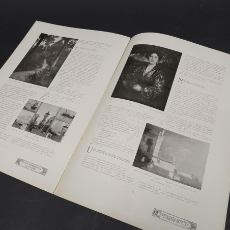 Rivista La fotografia artistica num. 1, 1911 in francese e italiano. Sbucciature