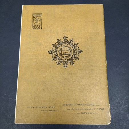 Rivista La fotografia artistica num. 1, 1911 in francese e italiano. Sbucciature
