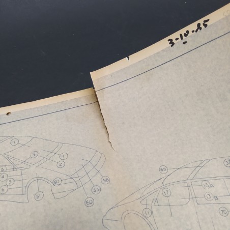 Progetto d'archivio di automobile van dello studio Pininfarina 1985, 39 disegni