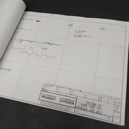Progetto dell'automobile Citroen XM classificato confidenziale, datato 1999