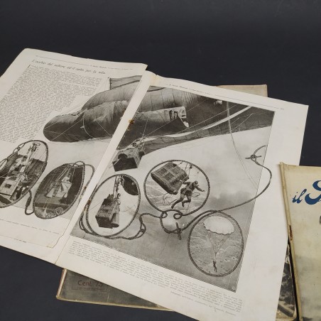 Lotto di 15 riviste Il secolo illustrato 1917-1918. Macchie diffuse e strappi