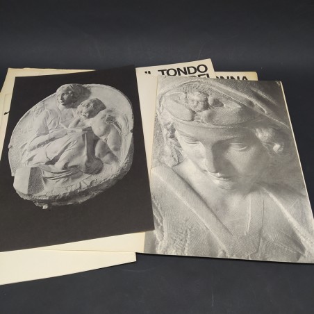 Cartellina Michelangelo e la pietra, edizione speciale per il centenario 1975
