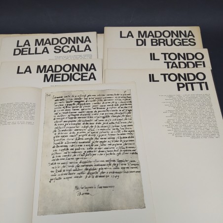 Cartellina Michelangelo e la pietra, edizione speciale per il centenario 1975