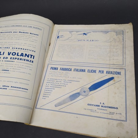 Rivista L'ala d'Italia num. 9, 1929 con ingiallimenti e strappi ma integra