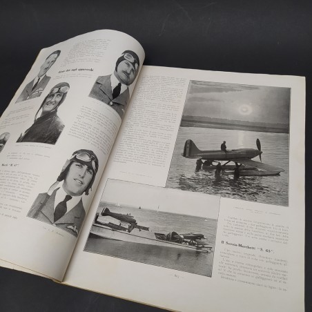 Rivista L'ala d'Italia num. 9, 1929 con ingiallimenti e strappi ma integra