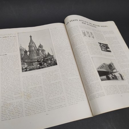 Rivista L'ala d'Italia num. 9, 1929 con ingiallimenti e strappi ma integra