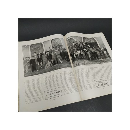 Rivista L'ala d'Italia num. 9, 1929 con ingiallimenti e strappi ma integra