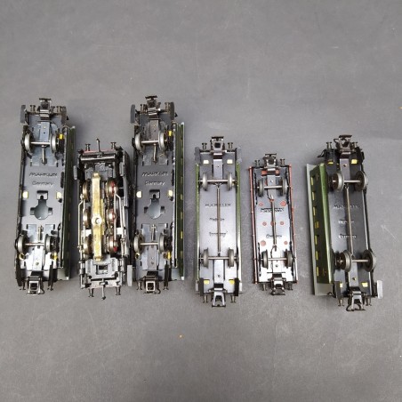 Set Marklin CM 827/3 scala H0 loco, 5 carri binari e trasformatore
