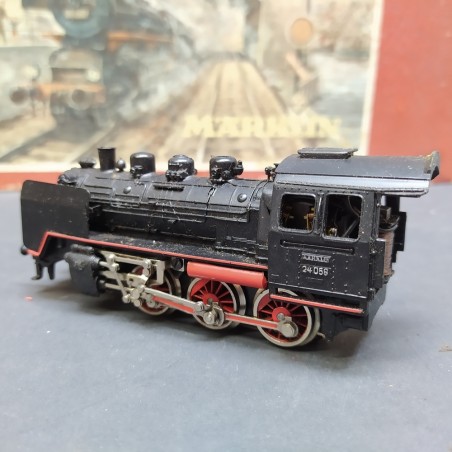 Set Marklin 3103 scala H0 loco vapore carri e carro gru, binari