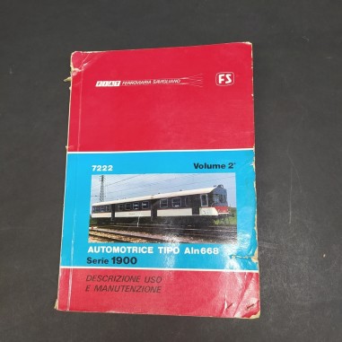 Libro uso e manutenzione Automotrice tipo Aln 668 Fiat Ferrovia Savigliano