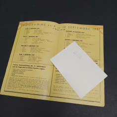 Programma di concerti 1937 e fotografia di Francoise Garner con autografo 2