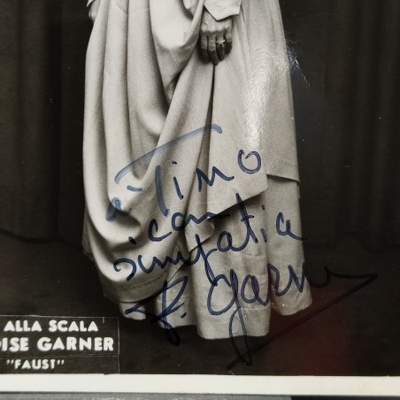 Programma di concerti 1937 e fotografia di Francoise Garner con autografo