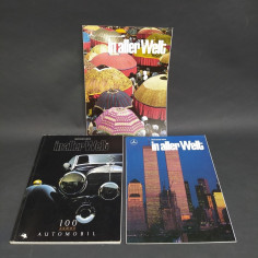 Lotto di 3 riviste In Aller Welt Mercedes annate 1986, 1987 in italiano