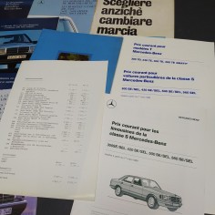 Lotto di 15 cataloghi di auto Mercedes-Benz e volantini informativi 2