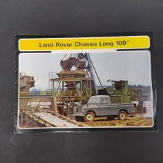 Catalogo delle vetture Land Rover Chassis Long 109'' in francese con pieghe