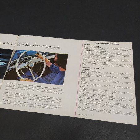 Catalogo delle vetture Studebaker in lingua francese, anni '50. Ingrigimento