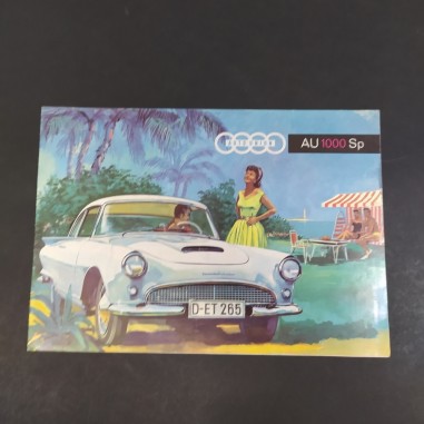 Catalogo delle automobili Auto Union AU1000Sp in inglese con ingrigimento