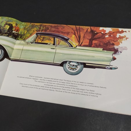Catalogo delle automobili Auto Union AU1000Sp in inglese con ingrigimento