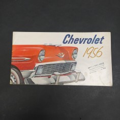 Catalogo delle automobili Chevrolet 1956 in francese con annotazione interna