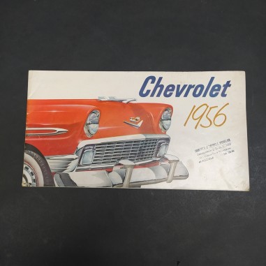 Catalogo delle automobili Chevrolet 1956 in francese con annotazione interna