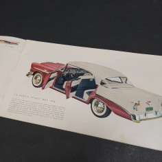 Catalogo delle automobili Chevrolet 1956 in francese con annotazione interna 2